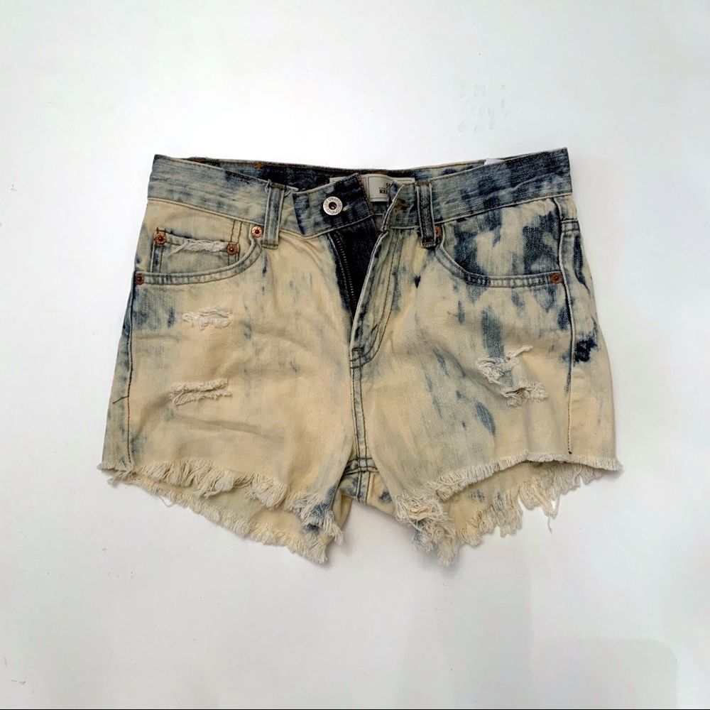 Distressed Denim Shorts